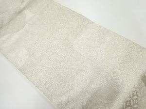 リサイクル　花に古典柄模様織出し全通袋帯